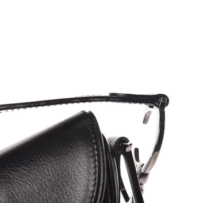 Christian Dior Calfskin Saddle Bag Black 10 of 12