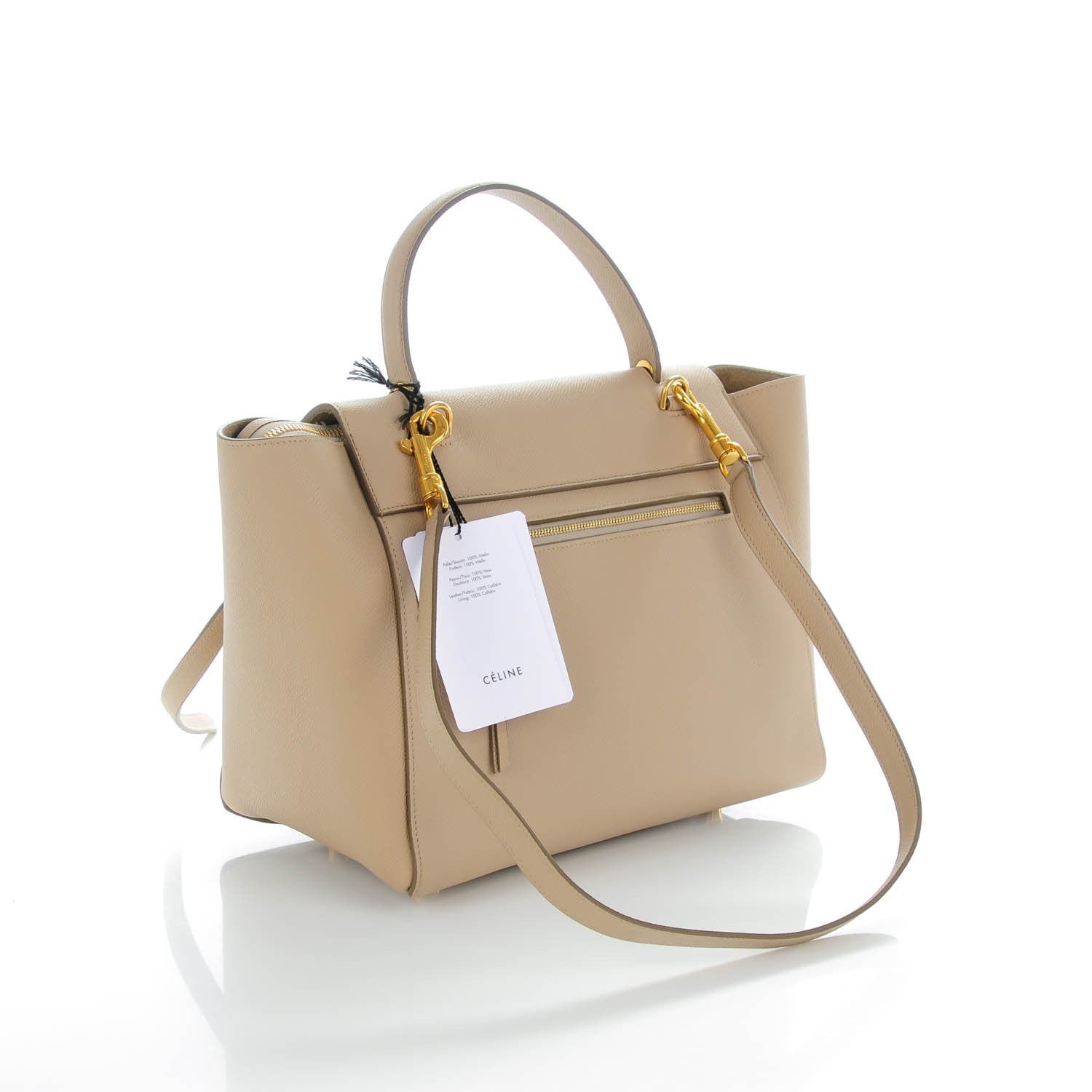 Celine Grained Calfskin Mini Belt Bag Light Taupe 3 of 9