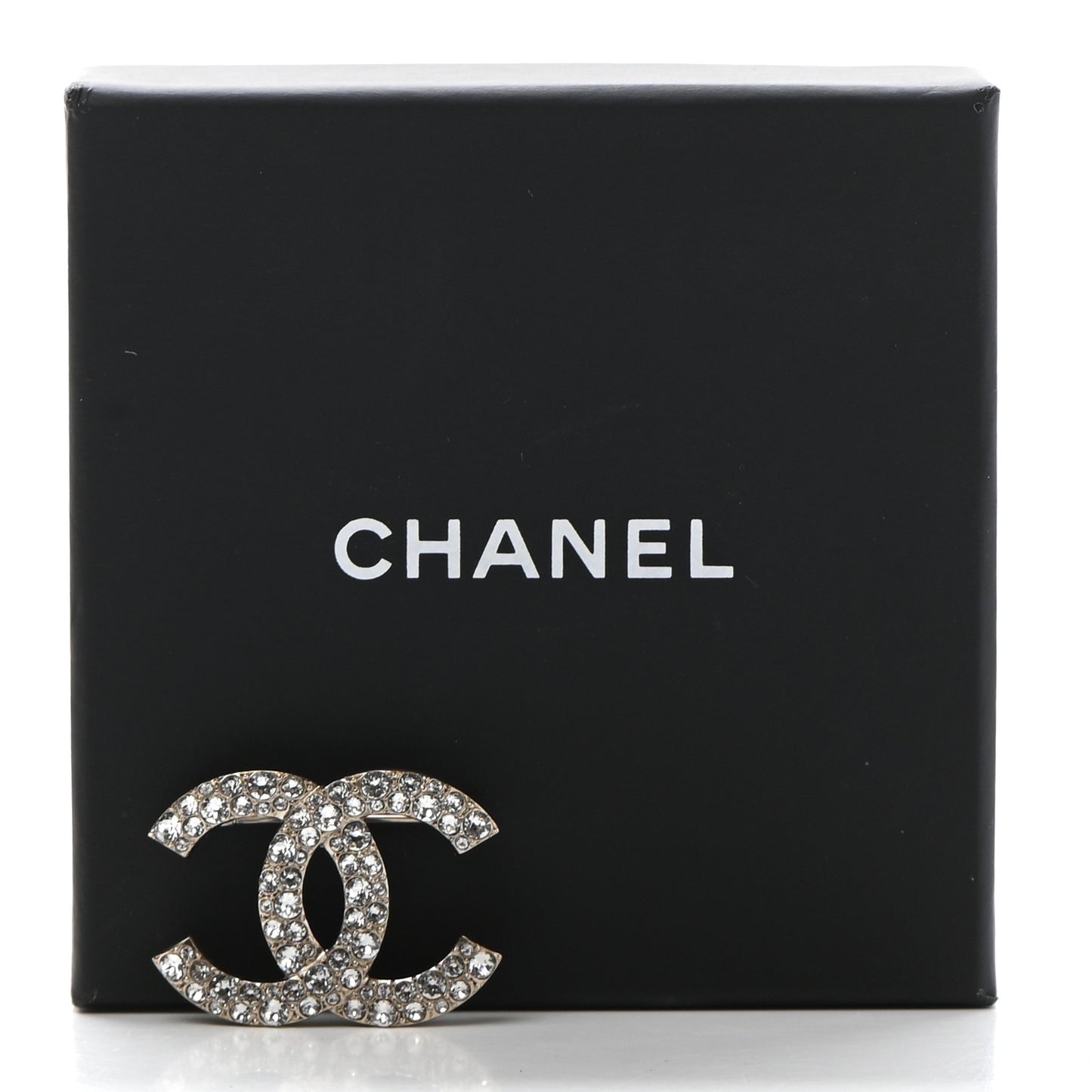 Crystal Palais Garnier CC Brooch Gold