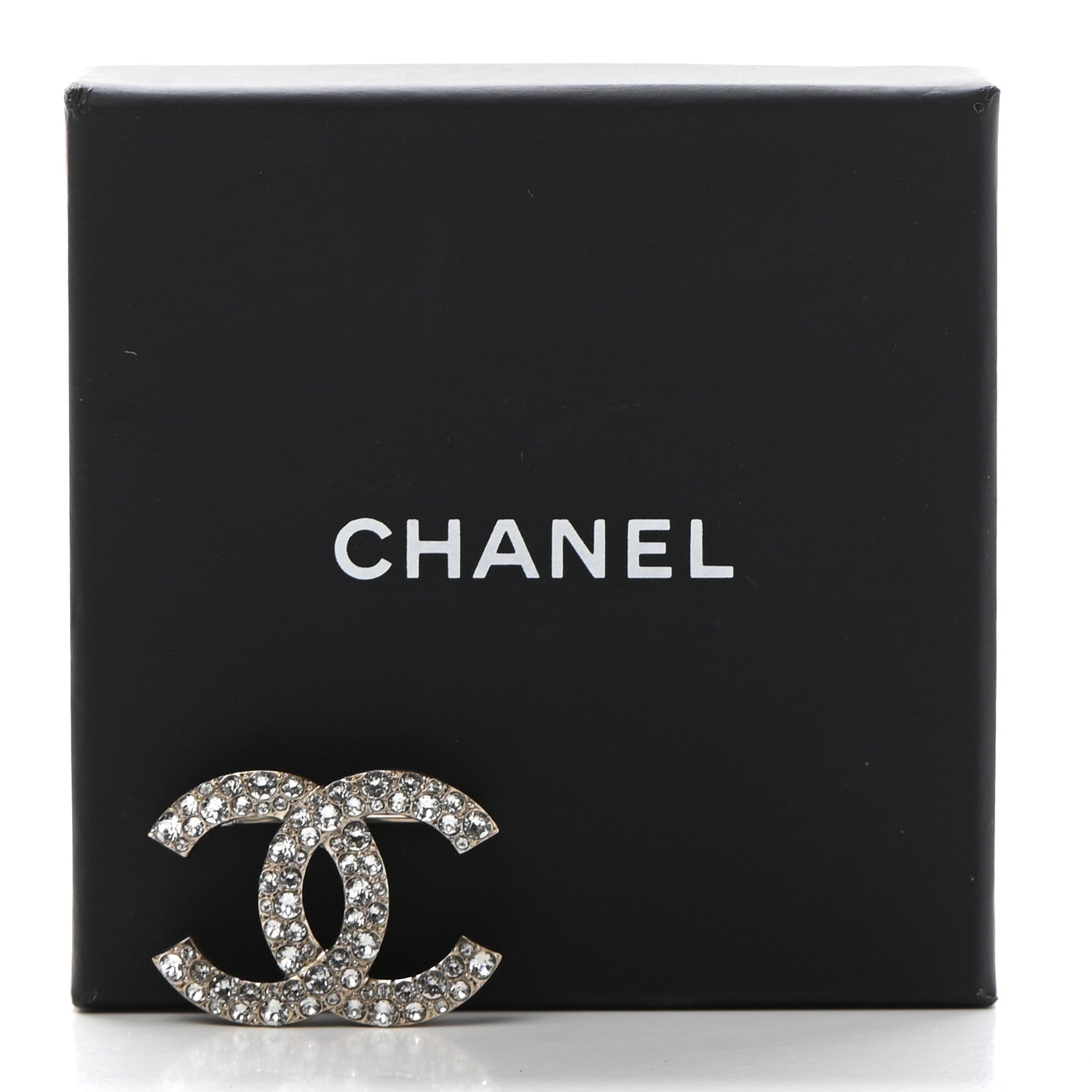 Chanel Crystal Palais Garnier CC Brooch Gold 6 of 6