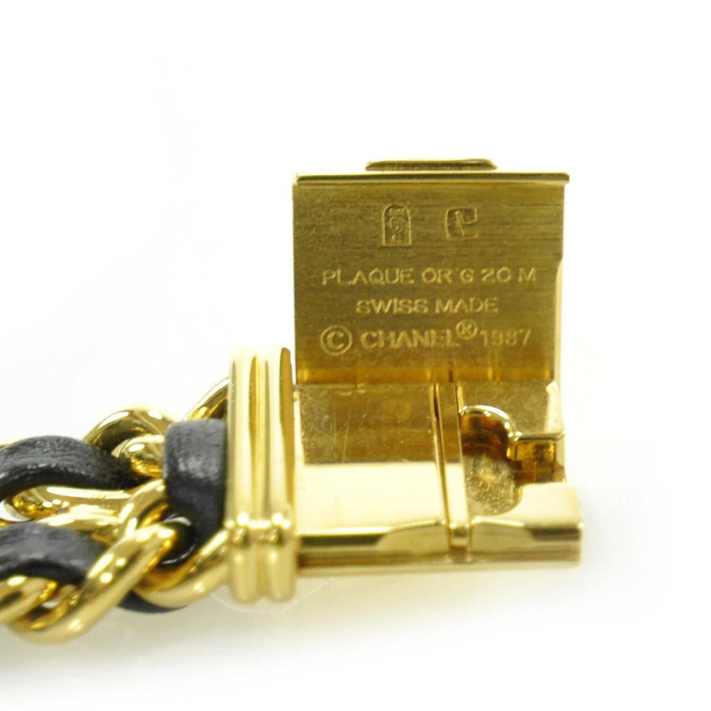 Stainless Steel Lambskin 20mm Chain Premiere Quartz Watch Gold M