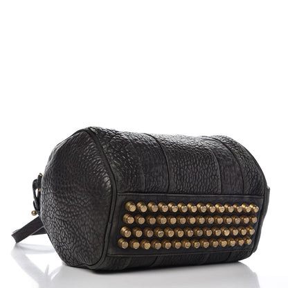 Alexander Wang Pebbled Lambskin Rockie Black Pale Gold Hardware 5 of 17