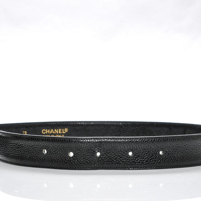 Chanel Caviar Chain Belt 75 30 Black 5 of 5
