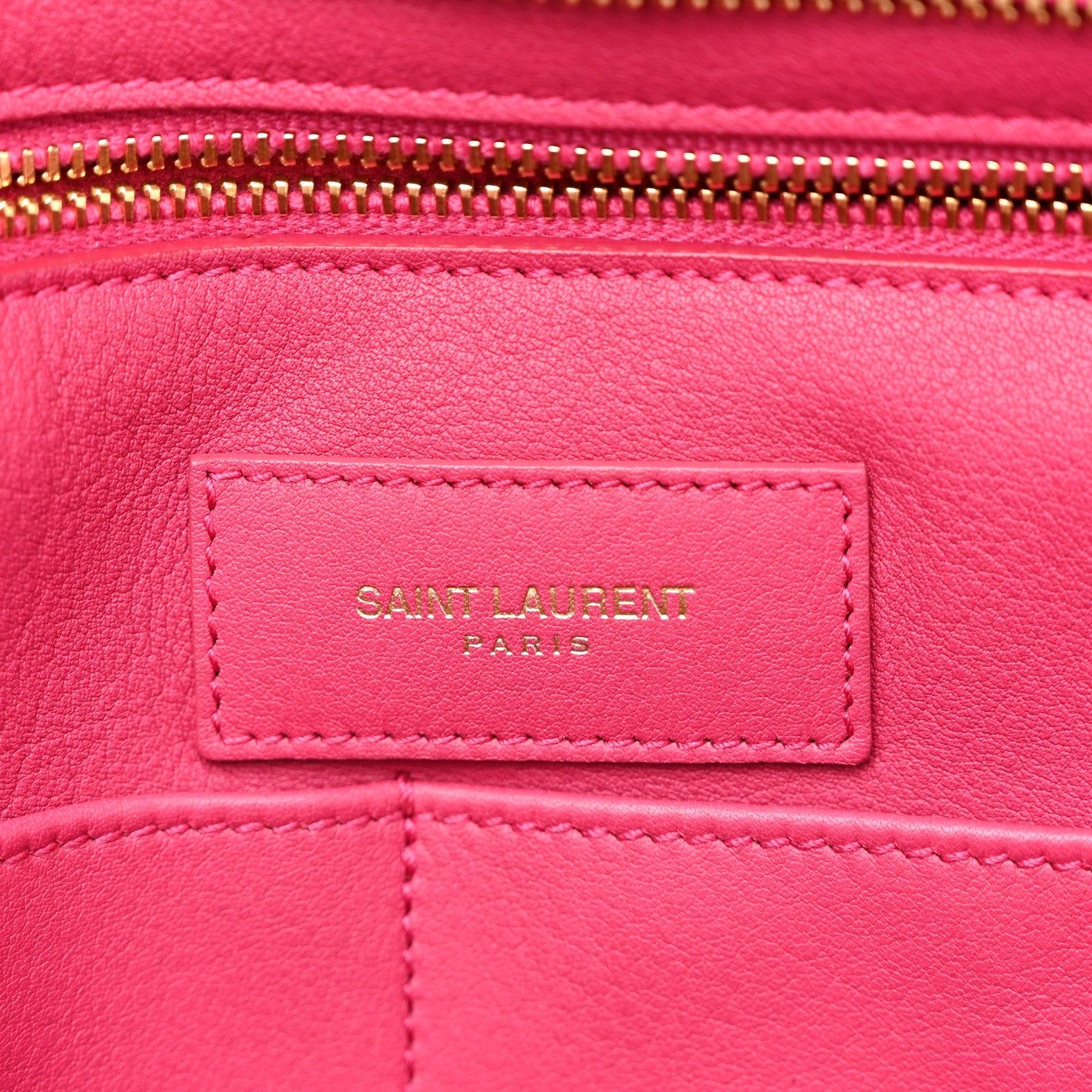 Saint Laurent Calfskin Medium Classic Y Cabas Fuchsia 6 of 12