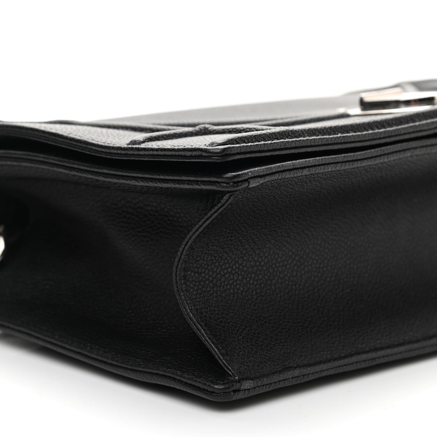 Christian Dior Grained Calfskin Medium Diorama Flap Bag Black 7 of 9