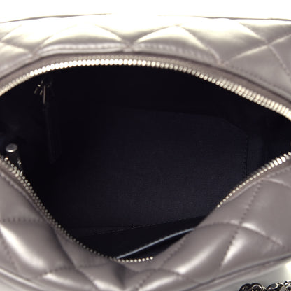 Saint Laurent Calfskin Y Quilted Monogram Small Loulou Bowling Bag Earth 5 of 10