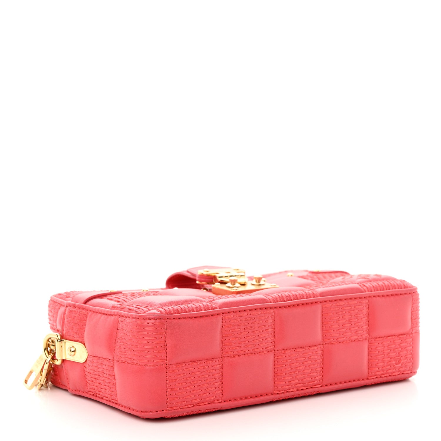 Louis Vuitton Lambskin Damier Quilt Troca PM Rose 4 of 14
