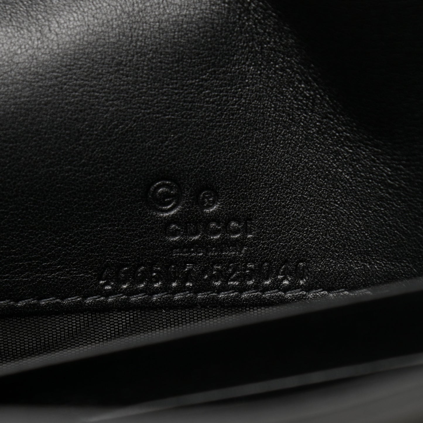 Microguccissima Crossbody Wallet Black