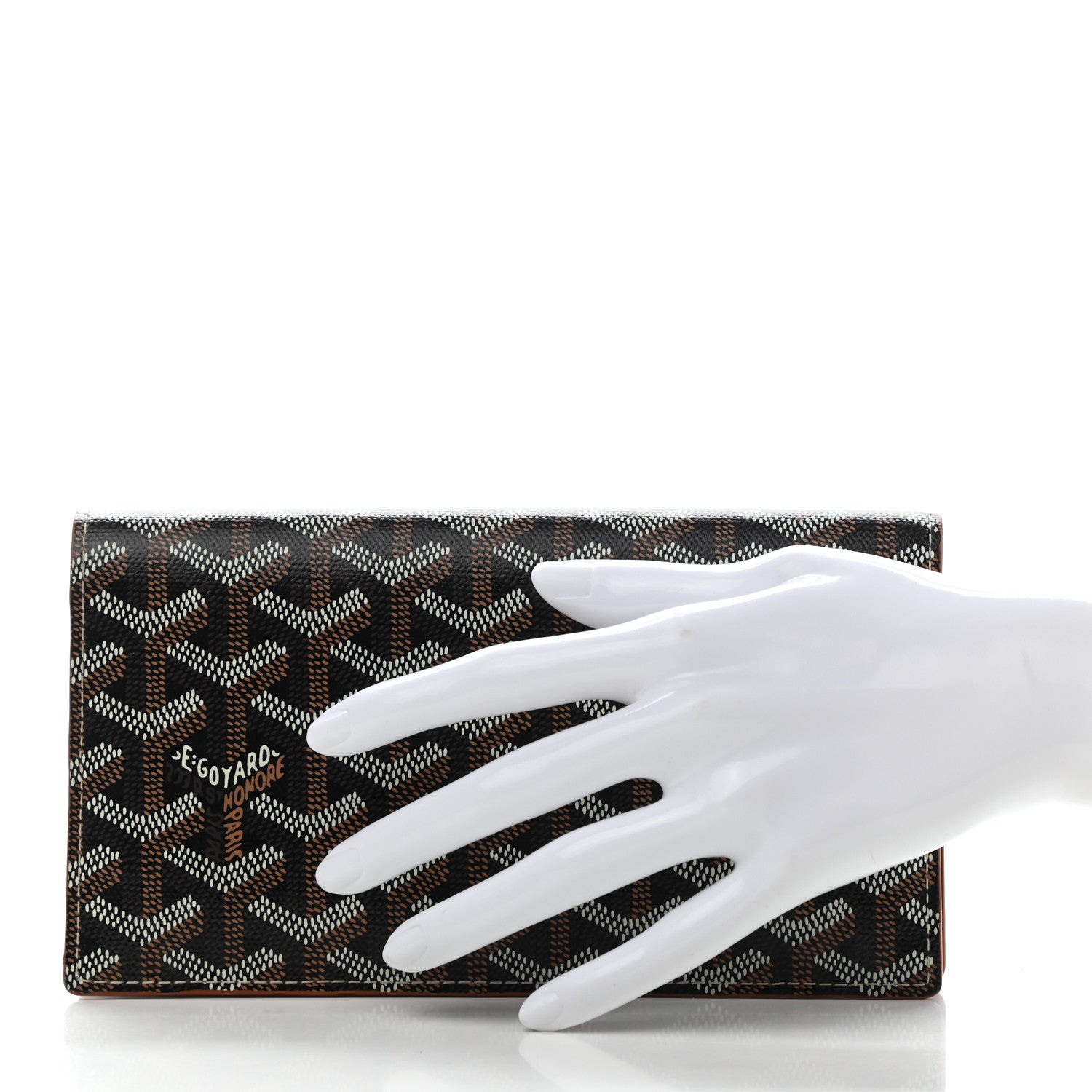 Goyard Goyardine Long Bi-Fold Wallet Black Gold 2 of 7