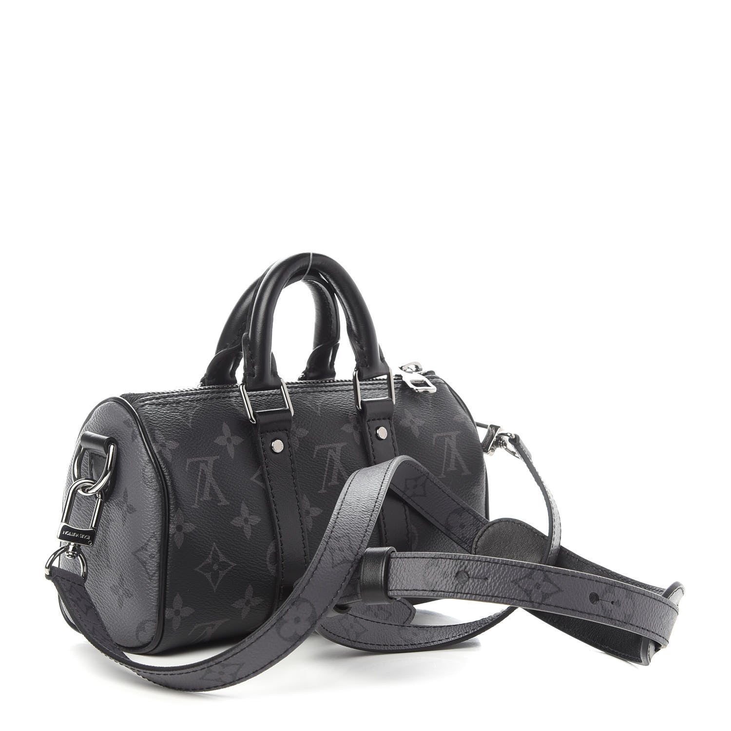 Louis Vuitton Reverse Monogram Eclipse Keepall XS Black 3 of 8