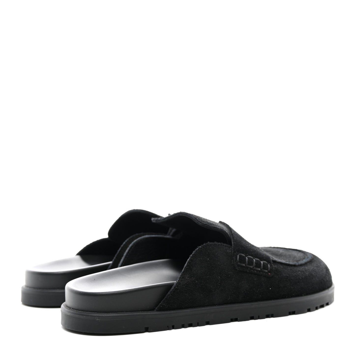 Suede Calfskin Go Mules 38 Black