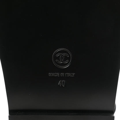 Chanel Grained Calfskin Velcro Dad Sandals 40 Black 7 of 9