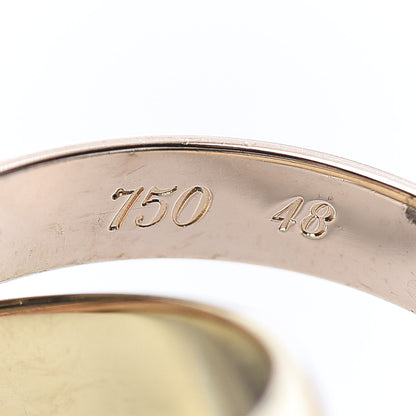 Cartier 18K Pink Yellow White Gold Classic Les Must De Trinity Ring 48 4.5 5 of 6