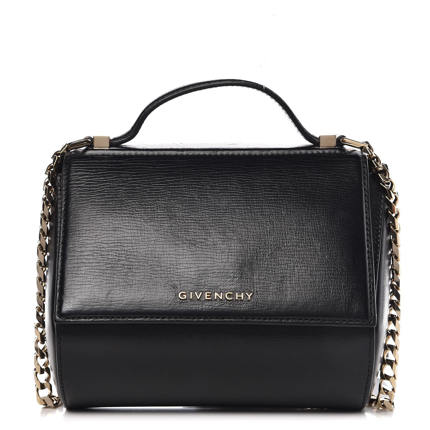 Givenchy Textured Calfskin Mini Pandora Box Chain Crossbody Bag Black 1 of 10