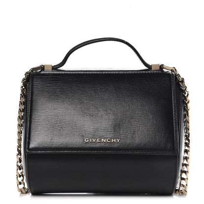 Givenchy Textured Calfskin Mini Pandora Box Chain Crossbody Bag Black 1 of 10