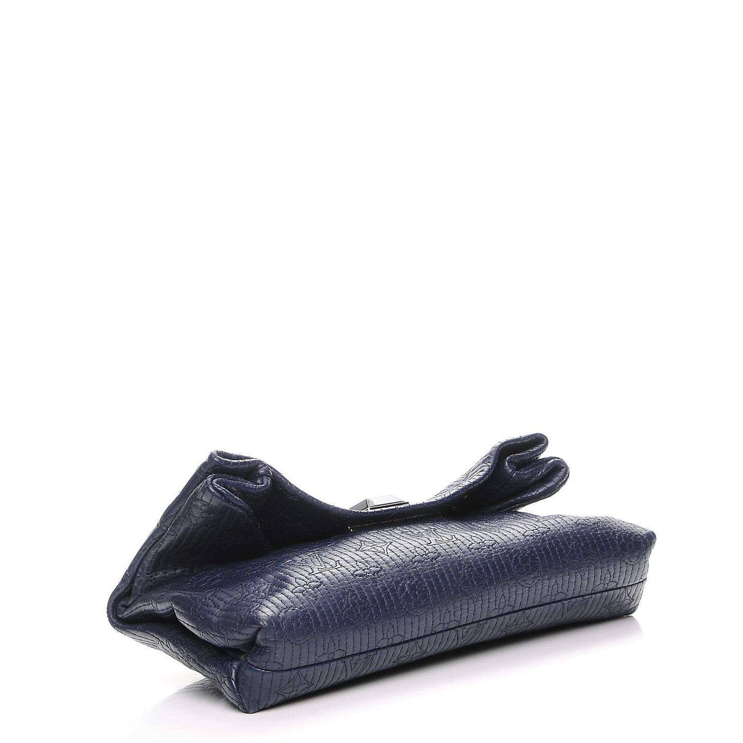 Calfskin Quilted Monogram Altair Clutch Navy