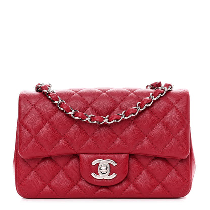 Chanel Caviar Quilted Mini Rectangular Flap Red 1 of 12