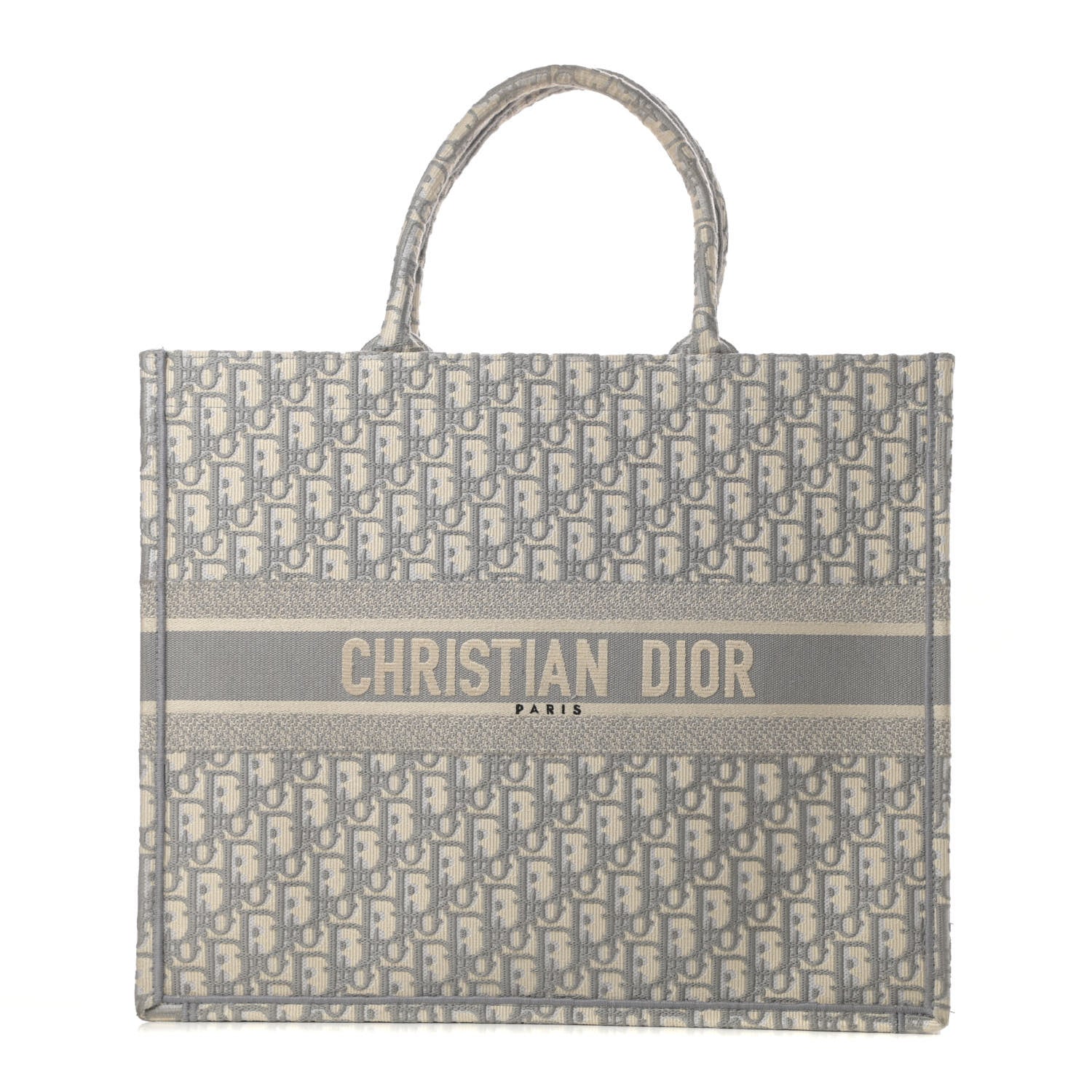 Christian Dior Oblique Large Book Tote Grey 1 of 13