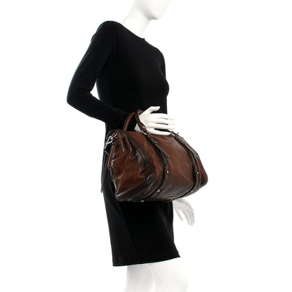 Miu Miu Nappa Monk Satchel Bruciato 3 of 8