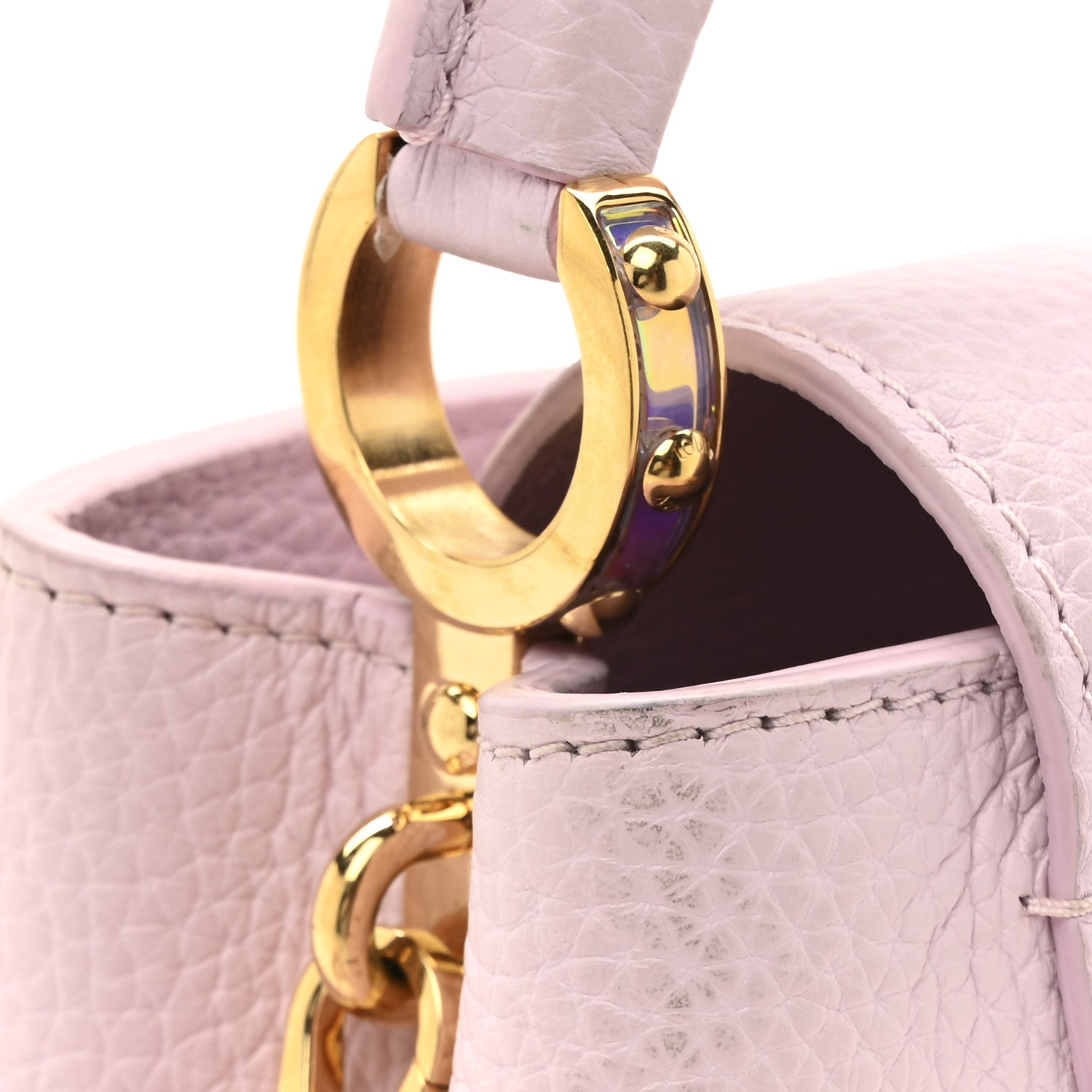 Louis Vuitton Taurillon LV Ski Capucines Mini Pearly Lilac 14 of 14