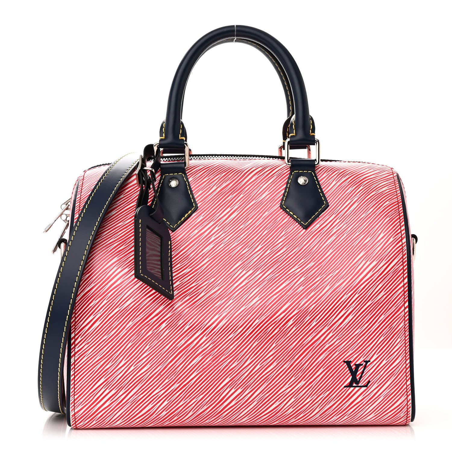 Louis Vuitton Epi Speedy Bandouliere 25 Denim Red 1 of 10