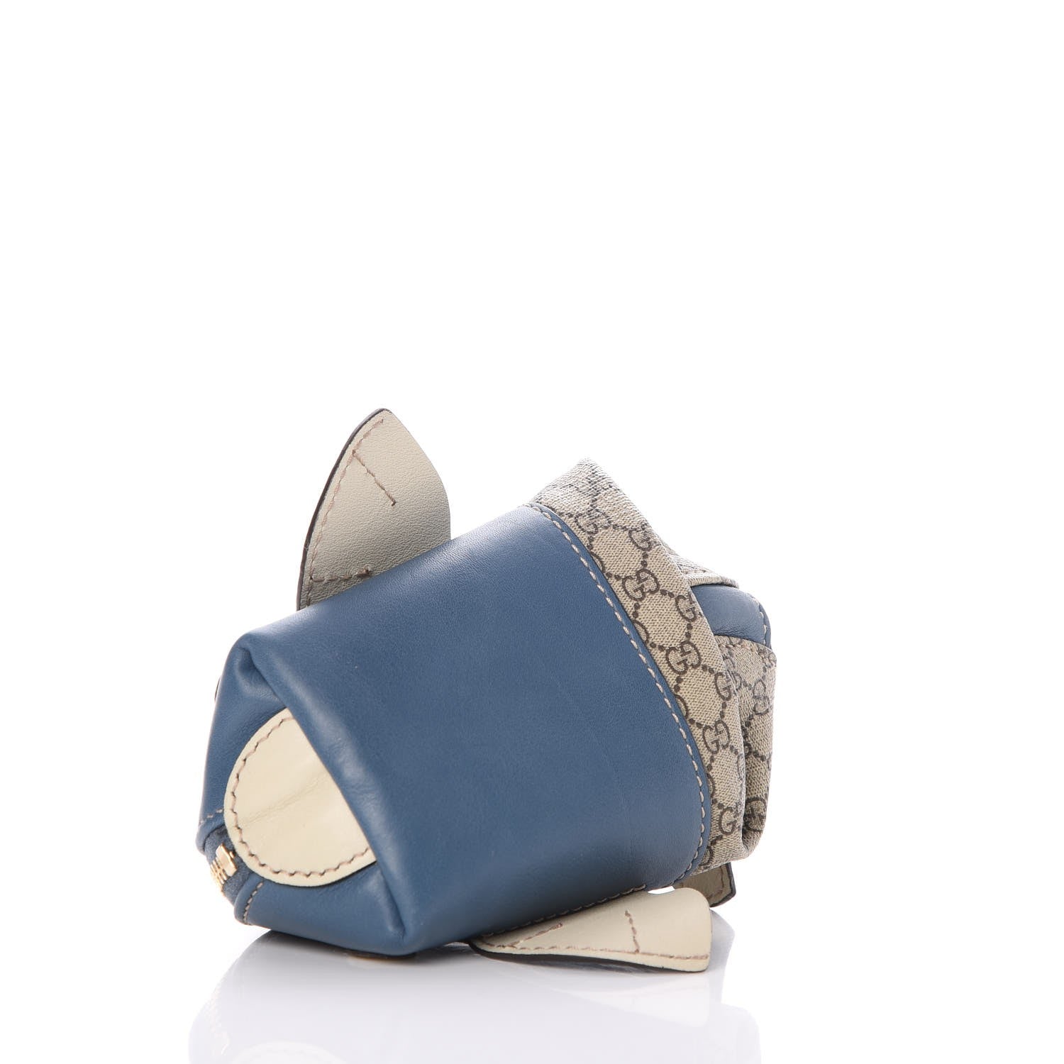 Gucci GG Supreme Monogram Children's Zoo Coin Purse Whale Blue 4 of 10