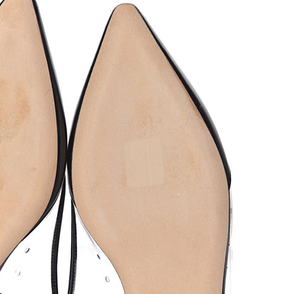 Jimmy Choo Kid PVC Erin Slingback Flats 39 Black 9 of 10