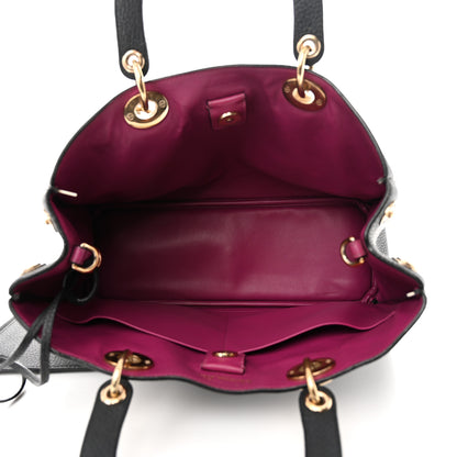Christian Dior Bullcalf Medium Diorissimo Tote Black Rose Indien 6 of 11