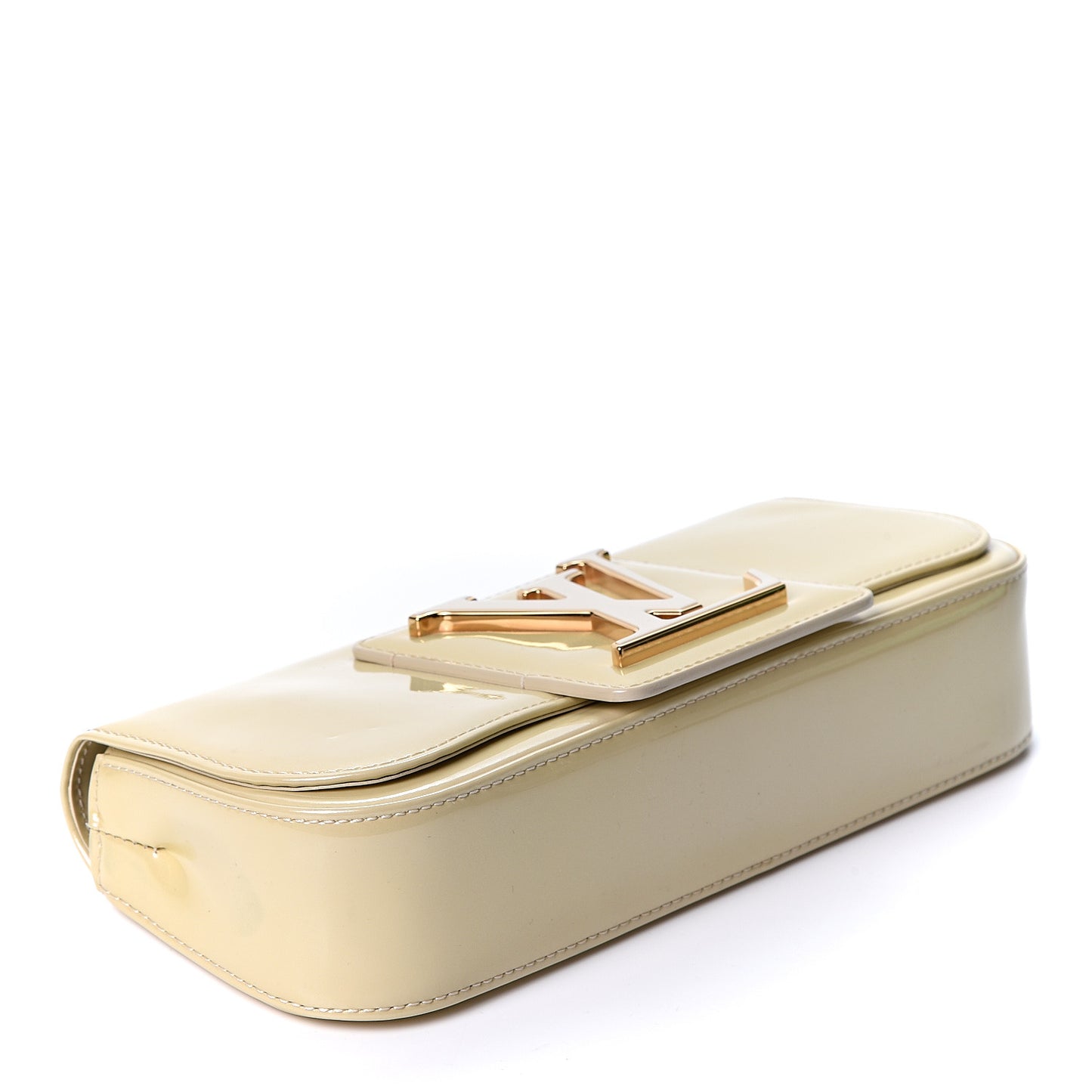 Patent Sobe Clutch Blanc Corail