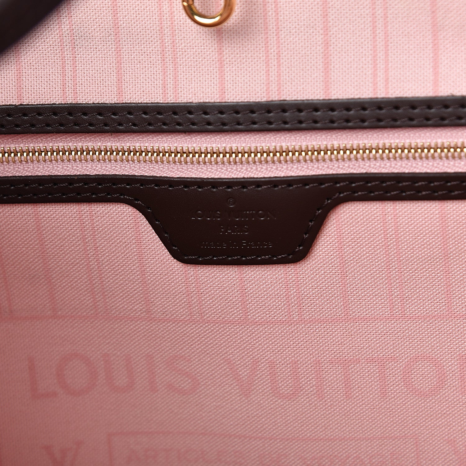 Louis Vuitton Damier Ebene Neo Neverfull MM Rose Ballerine 6 of 10