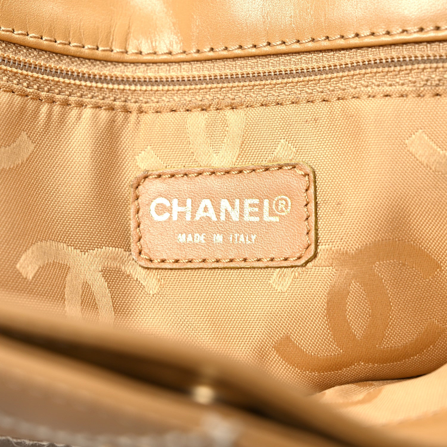 Chanel Calfskin Wild Stitch Large Tote Beige 7 of 11