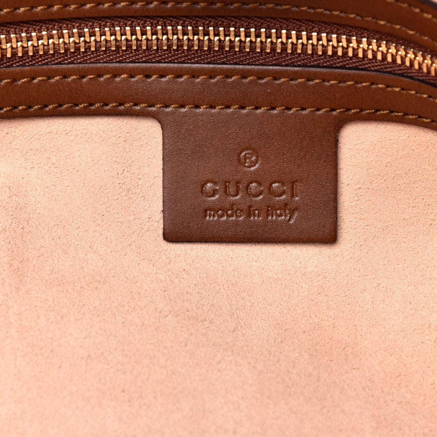 Soft GG Supreme Monogram Medium Crossbody Tote Beige Cuir