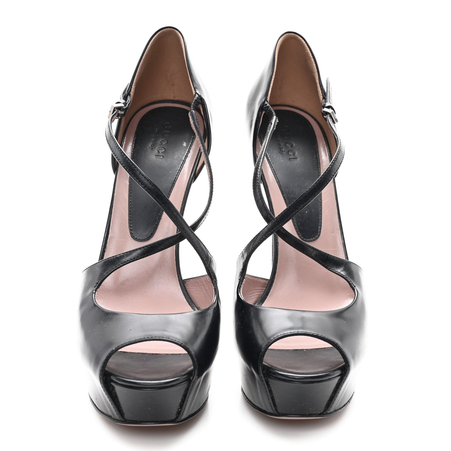 Gucci Nappa Lili Platform Pumps 38 Black 3 of 10