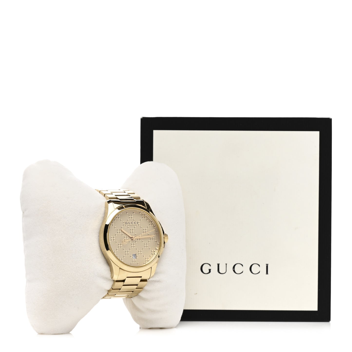 Stainless Steel 38mm G-Timeless Diamante Quartz Watch Gold