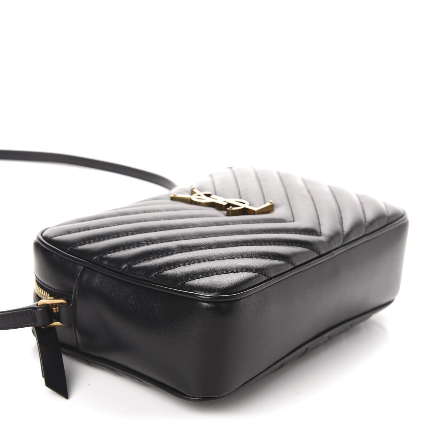 Calfskin Matelasse Monogram Lou Camera Bag Black