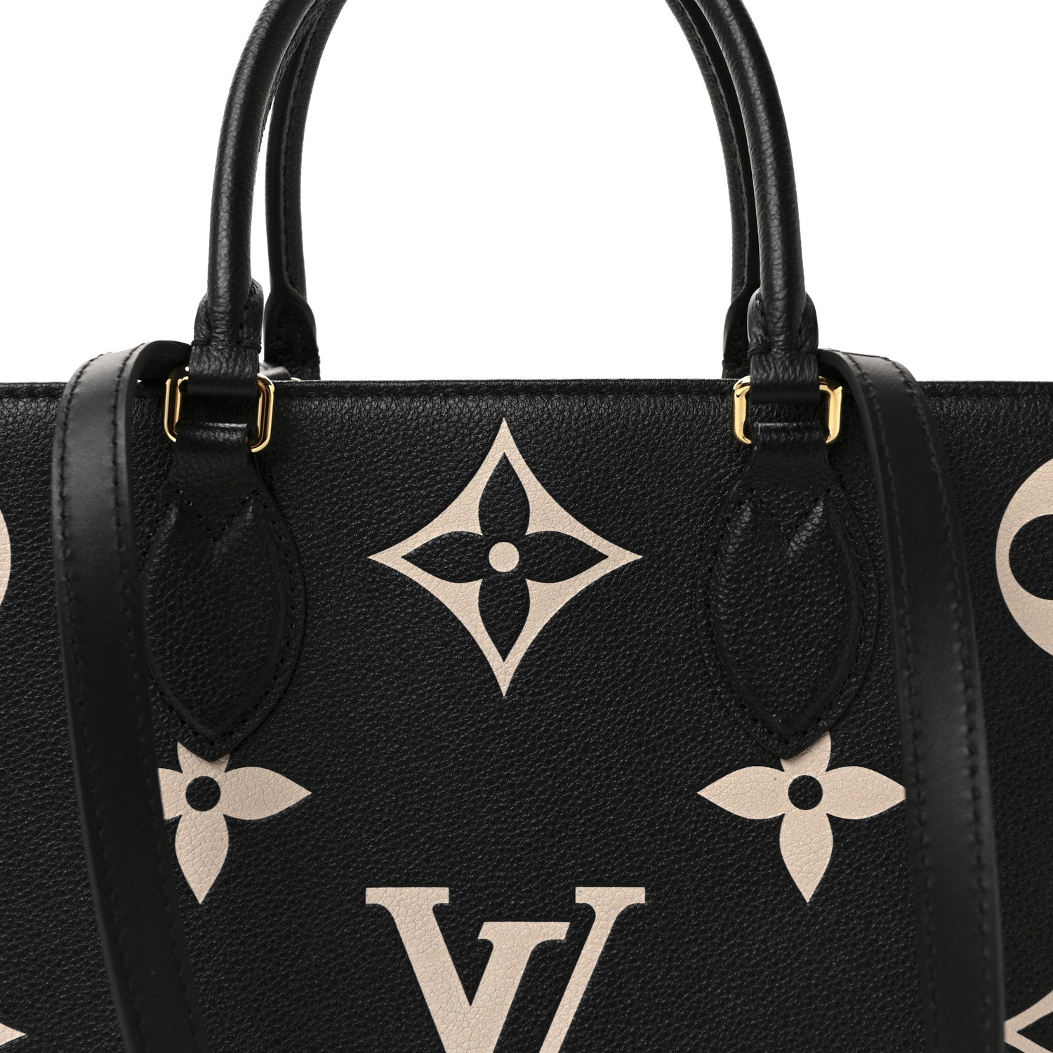 Louis Vuitton Empreinte Monogram Giant Onthego MM Black Beige 7 of 9