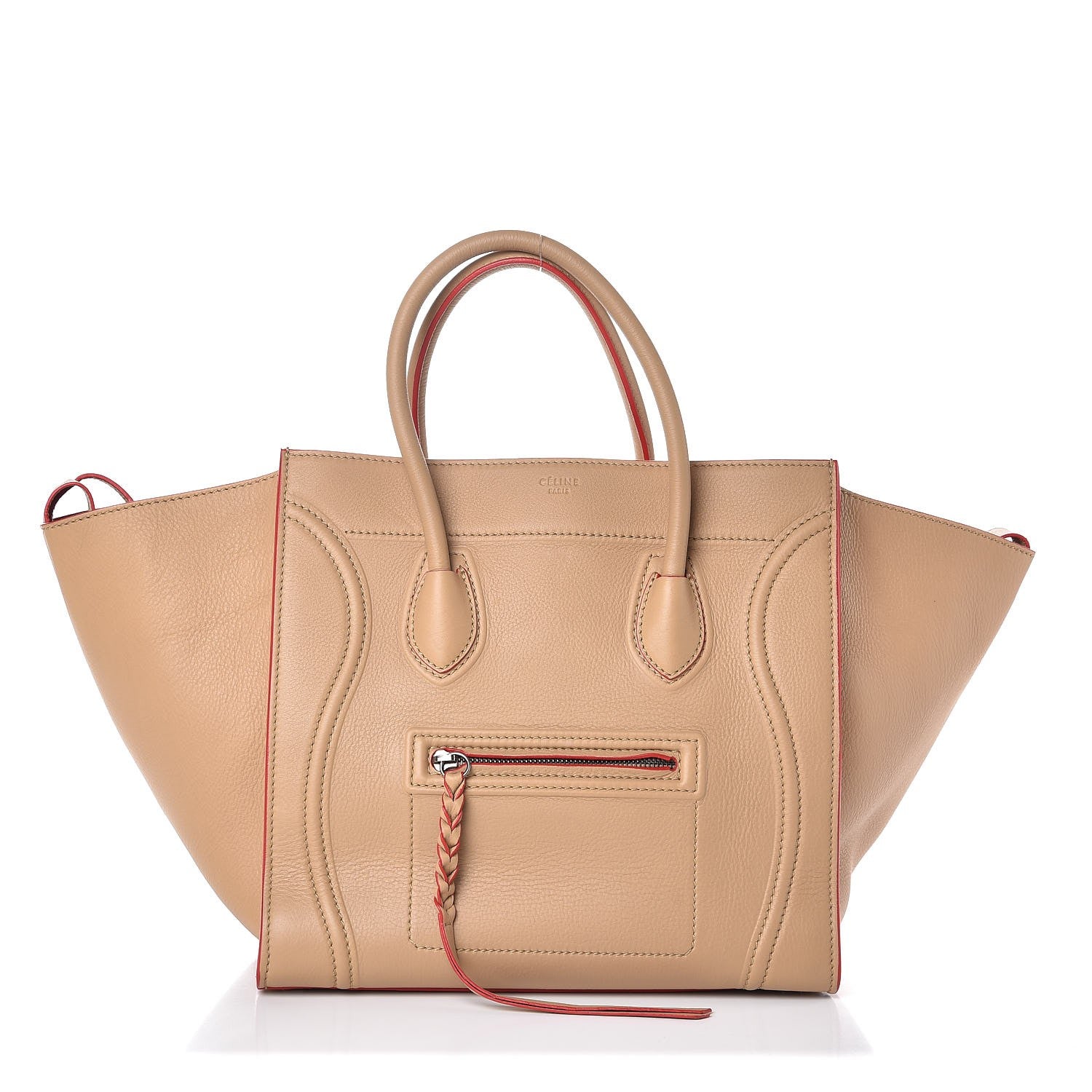Celine Supple Calfskin Medium Phantom Luggage Camel 1 of 8