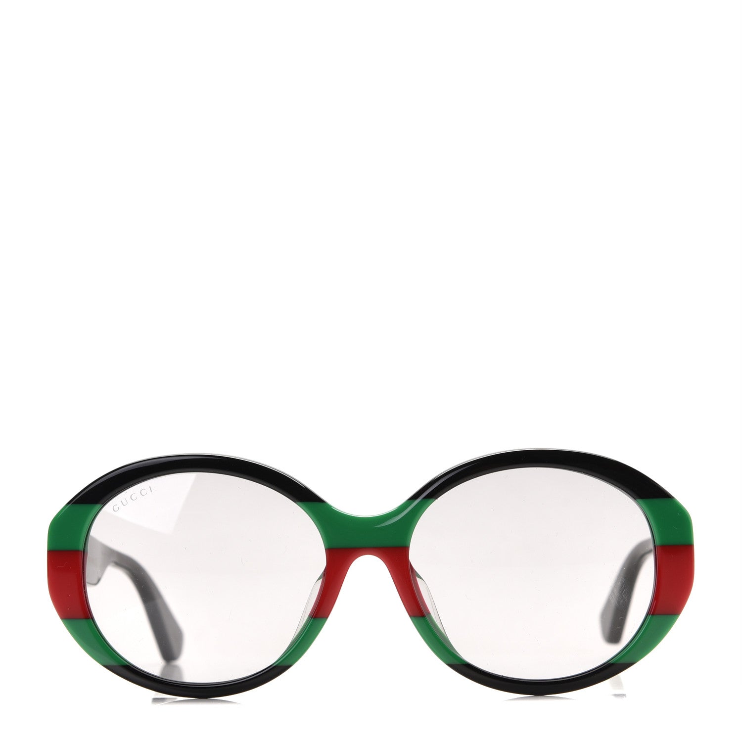 Gucci Round Web Sunglasses GG0279SA Black Green 2 of 7