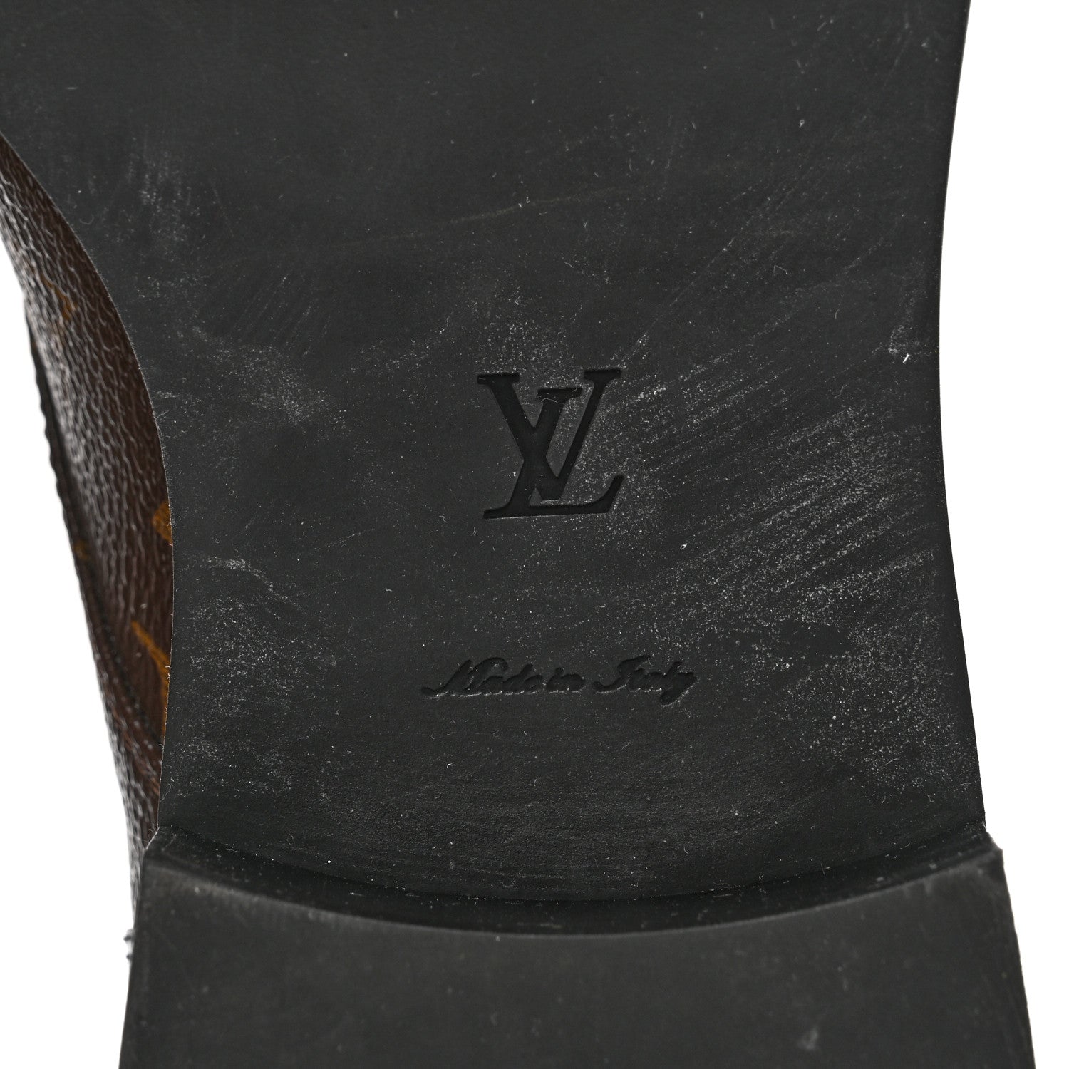 Louis Vuitton Calfskin Monogram Wonderland Flat Ranger Boots 38 Black 6 of 11