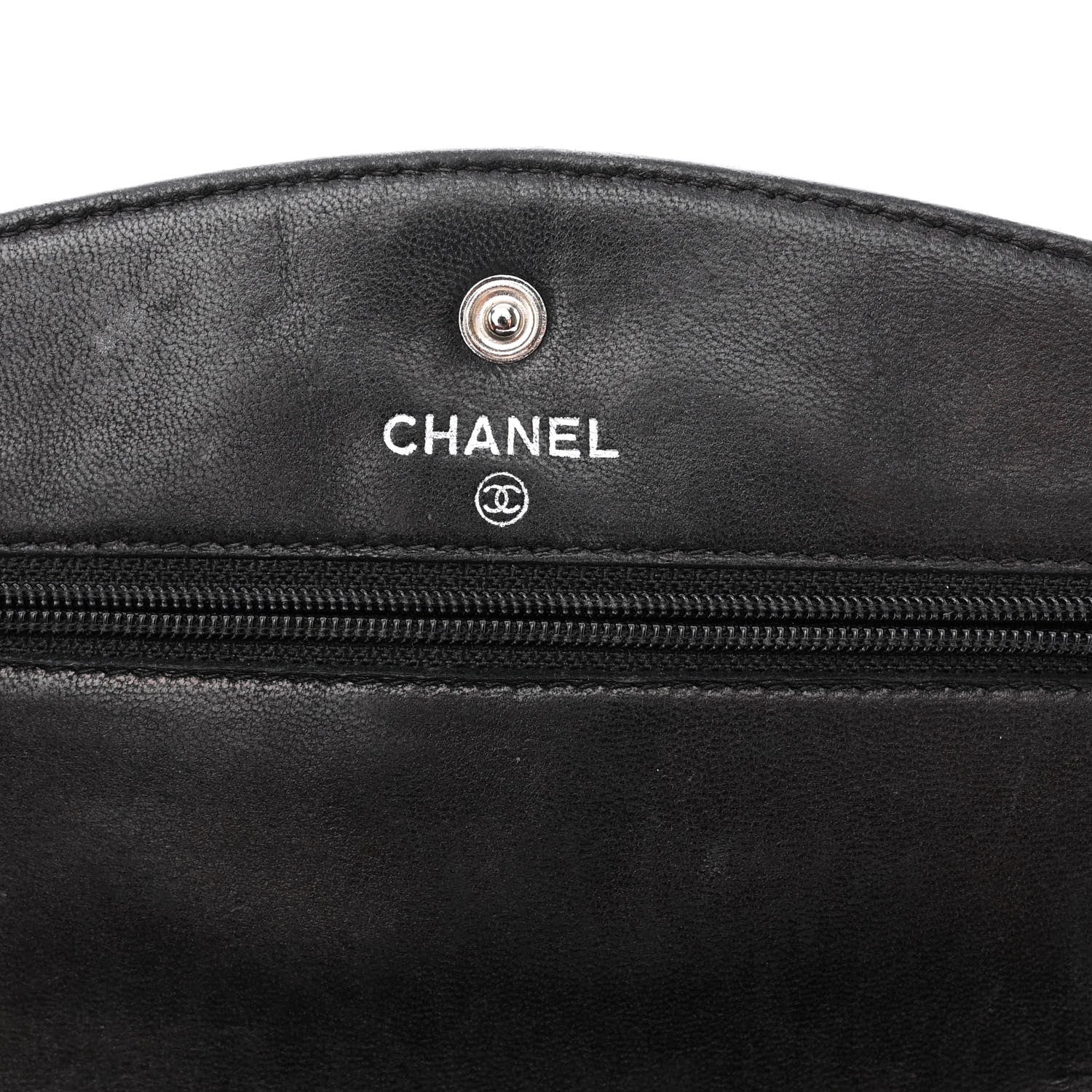 Chanel Caviar Timeless CC Wallet On Chain WOC Black 6 of 11