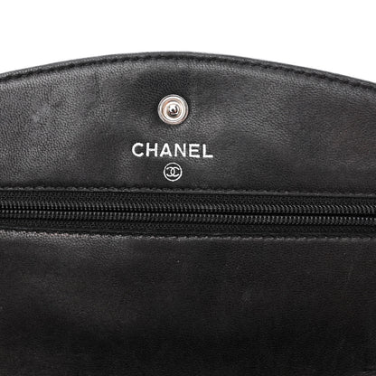 Chanel Caviar Timeless CC Wallet On Chain WOC Black 6 of 11