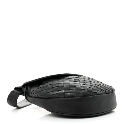 Bottega Veneta Nappa Intrecciato Flap Belt Bag Black 4 of 10