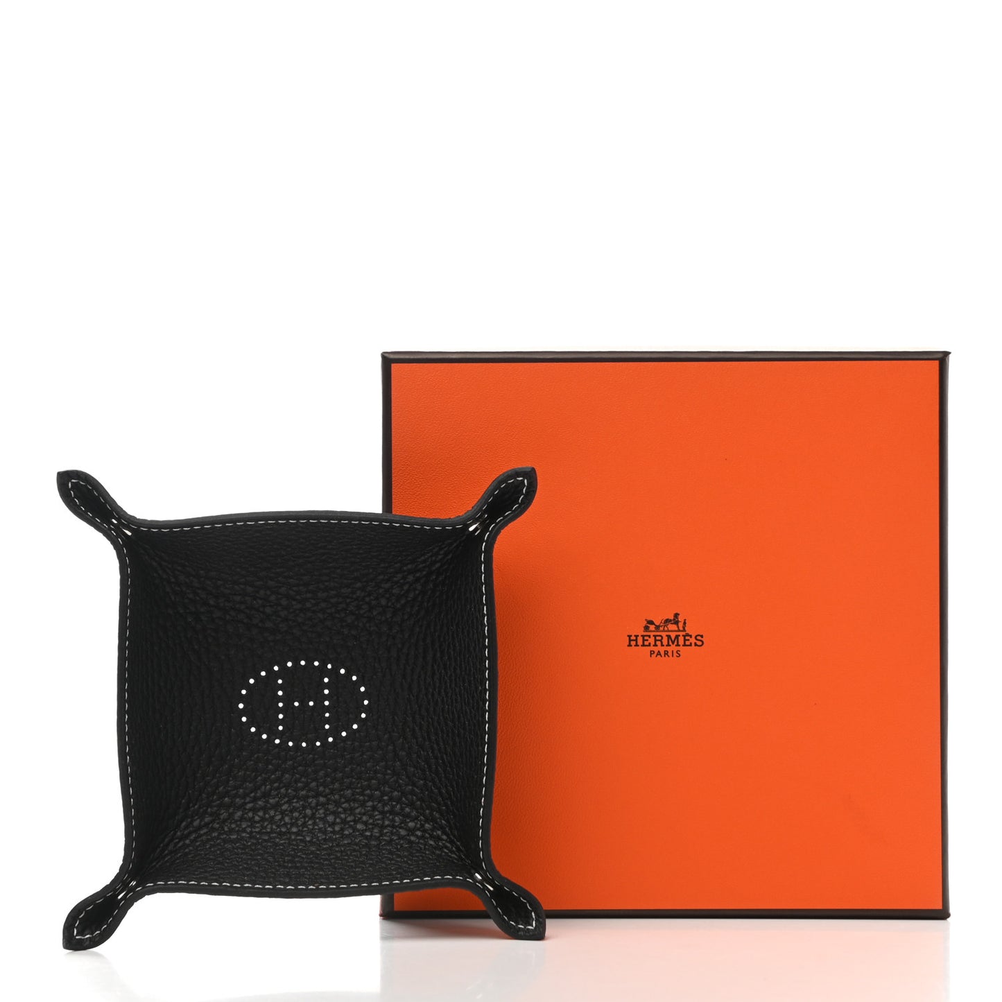 Taurillon Clemence Mini Mises et Relances Change Tray Black