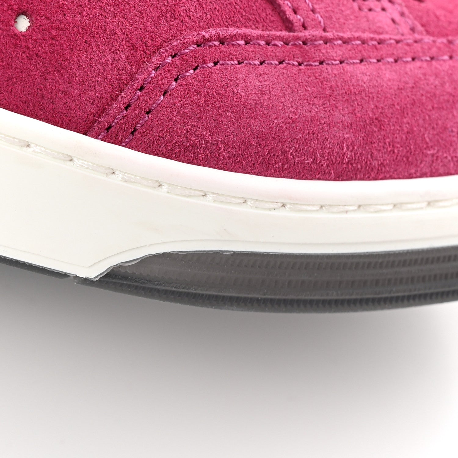 Chanel Suede Calfskin Logo Sneakers 39 Dark Pink 11 of 13