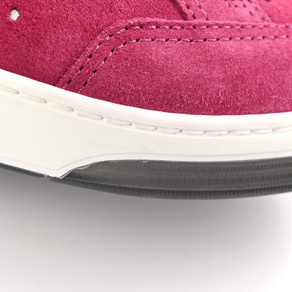 Chanel Suede Calfskin Logo Sneakers 39 Dark Pink 11 of 13