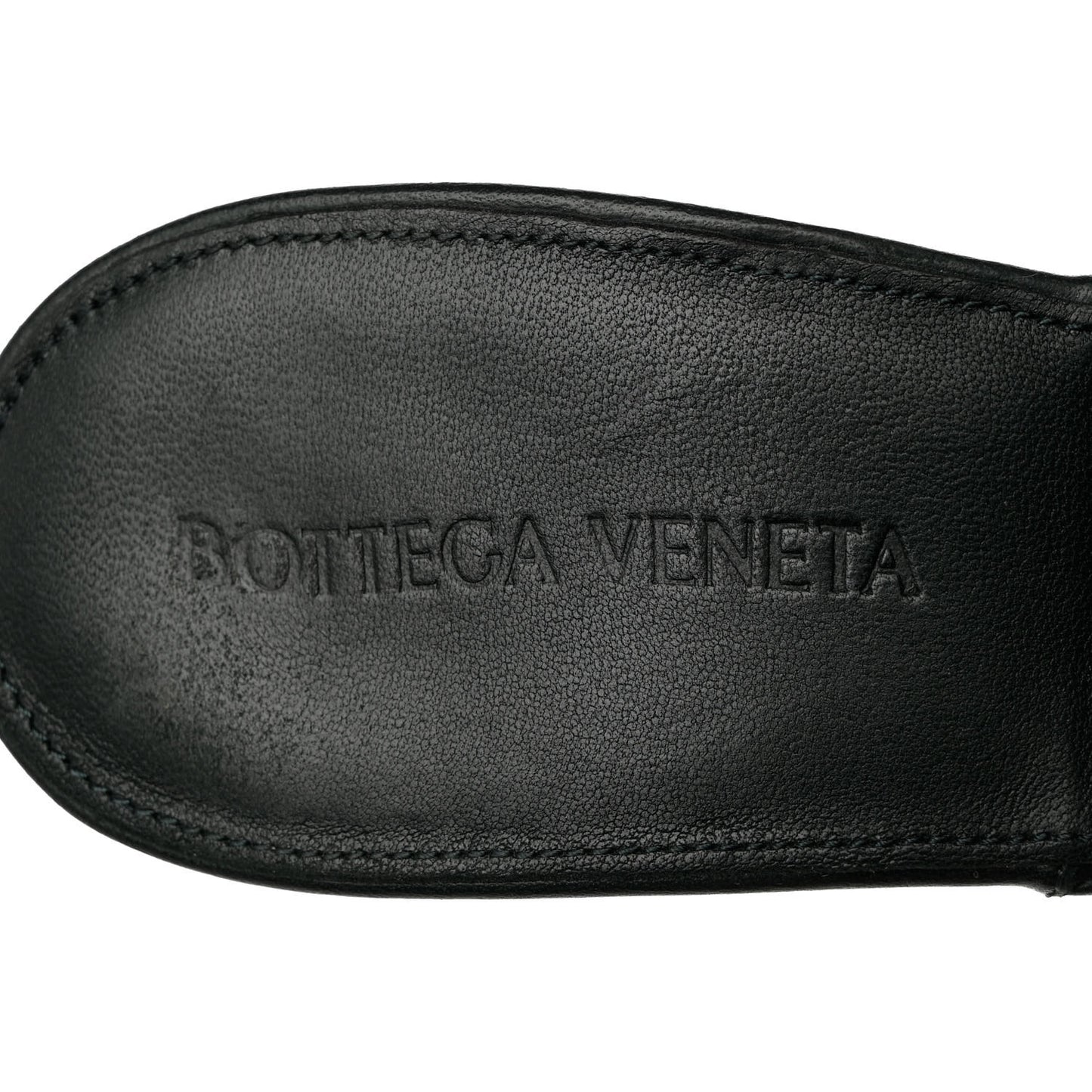 Nappa Maxi Intrecciato Lido Mule Sandals 38 Black