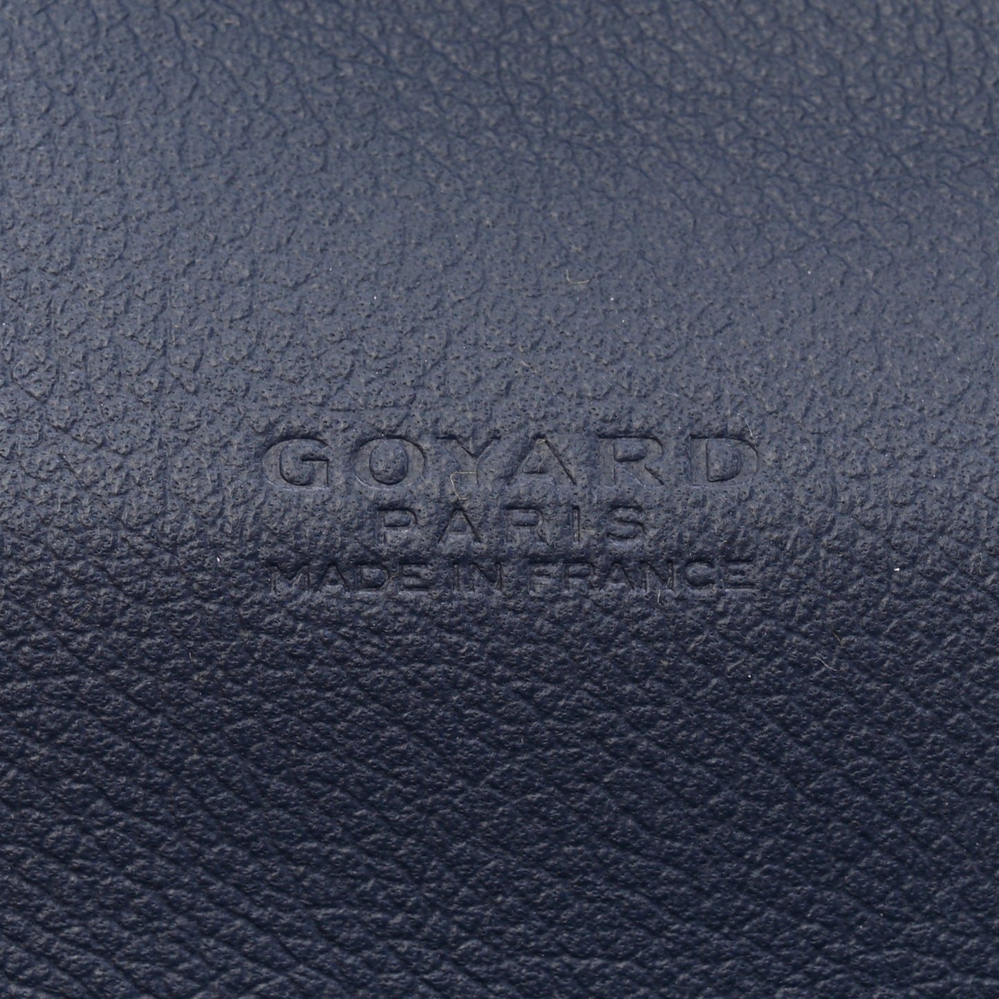 Goyardine Calfskin Chypre Wallet Pouch Navy