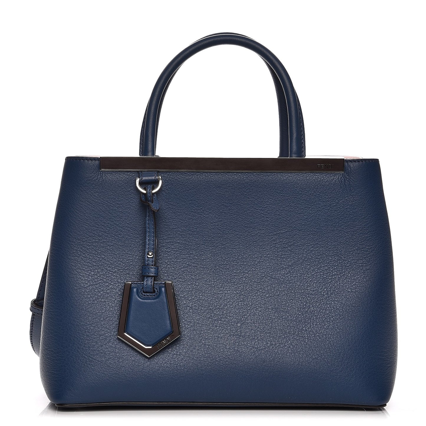 Vitello Dolce Century Petite 2Jours Tote Blue Rosa Doll
