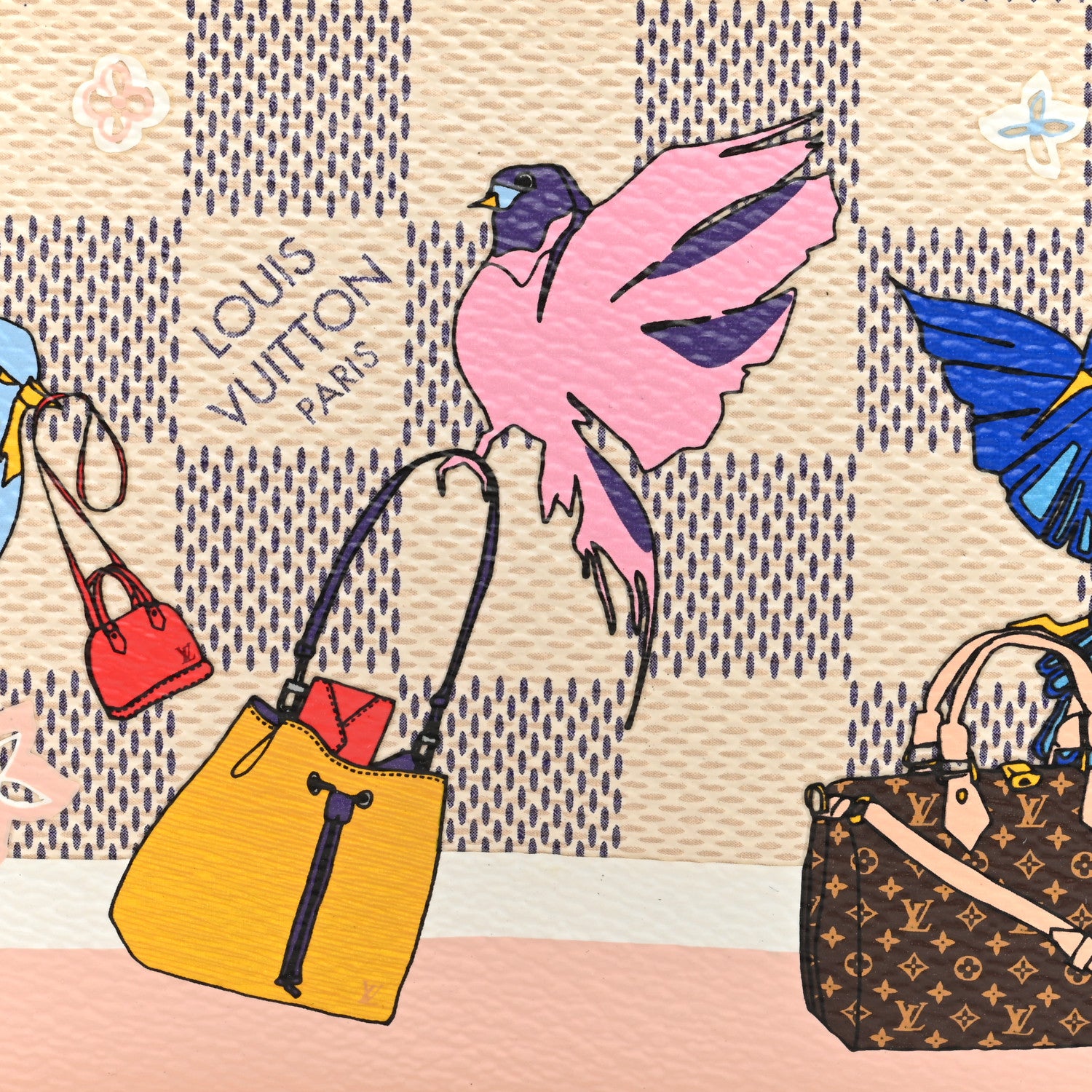 Louis Vuitton Damier Azur 2018 Christmas Animation Mini Pochette Accessories 7 of 10