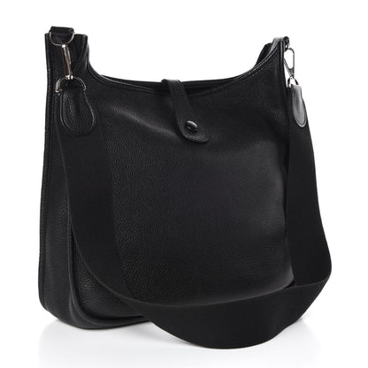 Hermes Taurillon Clemence Evelyne PM Black 3 of 9